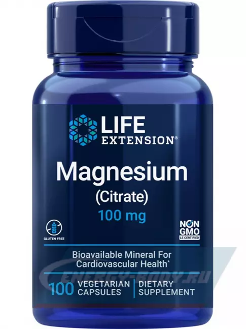  Life Extension Magnesium (Citrate) 100 mg 100 капсул