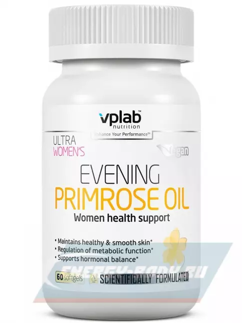 VP Laboratory Ultra Womens Evening Primrose oil 60 капсул VP Laboratory Ultra Womens Evening Primrose oil 60 капсул