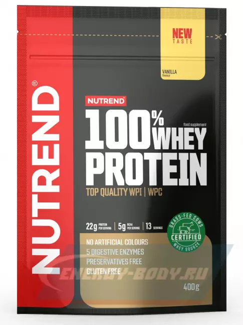  NUTREND 100% Whey Protein 400 г, Ваниль