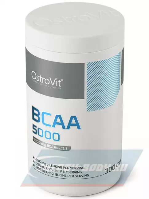 ВСАА OstroVit BCAA 5000 mg 300 капсул