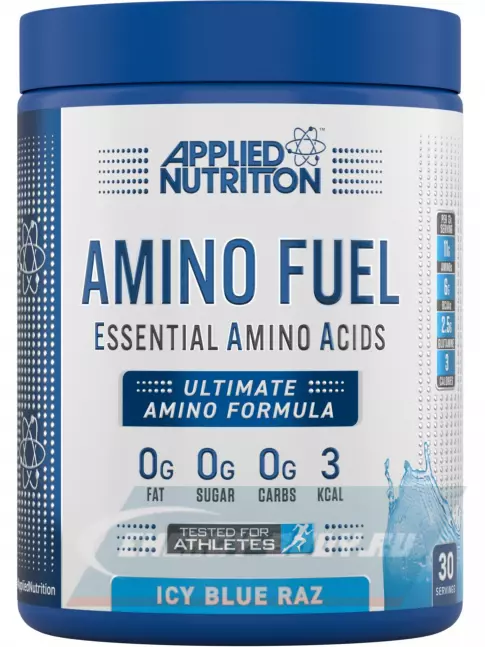 Аминокислотны APPLIED NUTRITION Amino Fuel EAA 390 г, Ледяная голубая малина