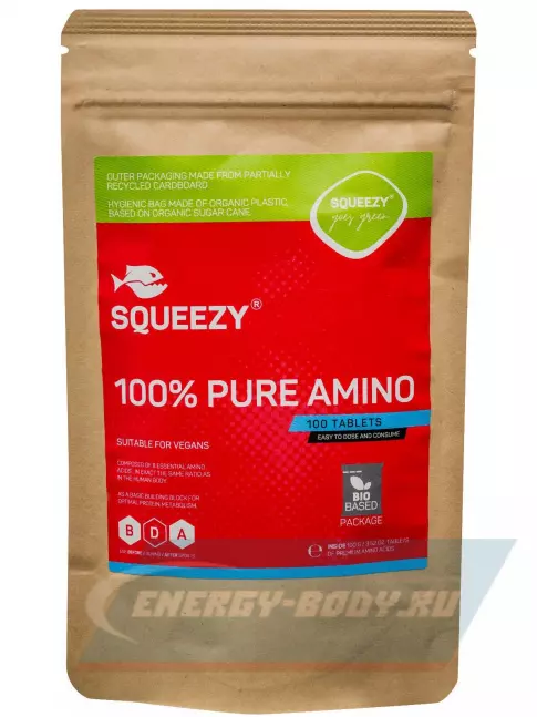Аминокислотны SQUEEZY SQUEEZY 100% PURE AMINO 100 таблеток