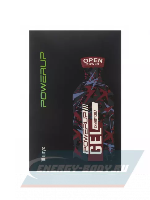 Энергетический гель Powerup Gel Энергетический 10 x 35 г, Вишневая кола
