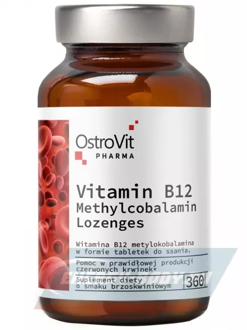  OstroVit Vitamin B12 Methylcobalamin Lozenges 360 таблеток