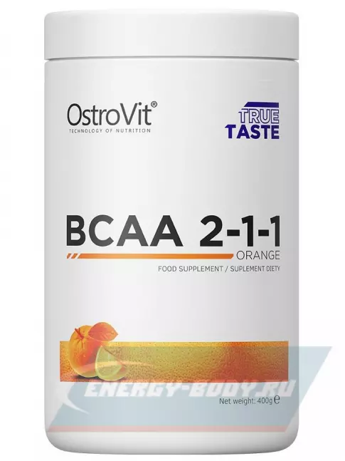 ВСАА OstroVit BCAA 2:1:1 400 г, Апельсин