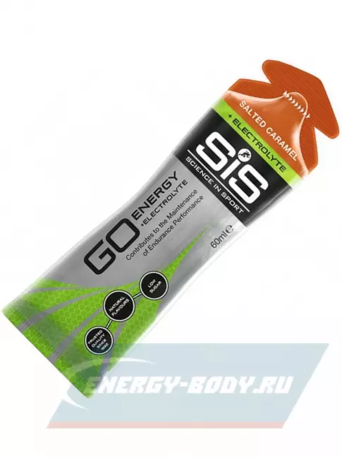 Энергетический гель SCIENCE IN SPORT (SiS) Go Energy + Electrolyte Gels 15 x 60 мл, Солёная карамель
