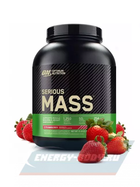 Гейнер Optimum Nutrition Serious Mass 2720 г, Клубника