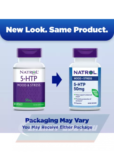  Natrol 5-HTP 50 мг 45 капсул