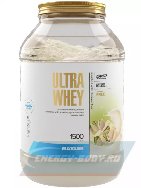  MAXLER Ultra Whey 1500 г, Фисташка с Белым шоколадом