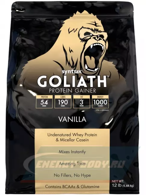 Гейнер SYNTRAX Gainer Goliath 5440 г, Ваниль