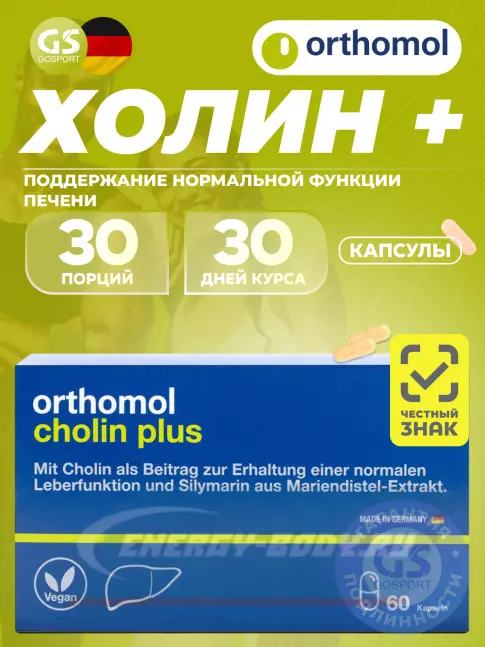  Orthomol Cholin Plus 60 капсул