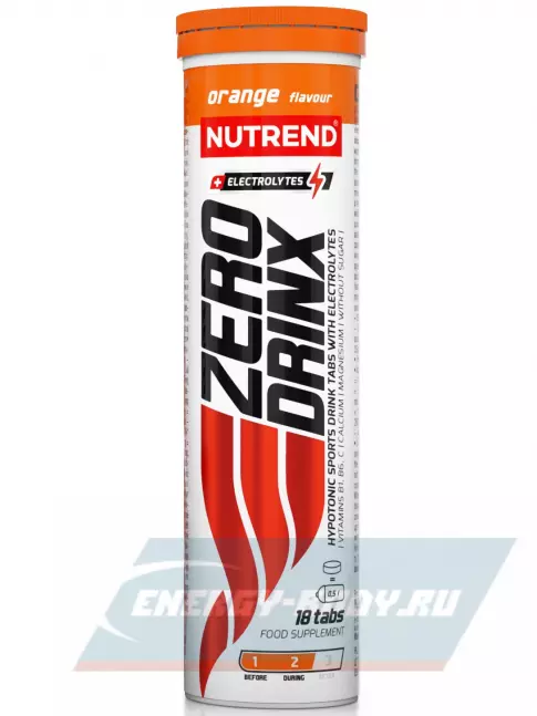  NUTREND ZERODRINX TABS 6 x 18 таблеток, Апельсин