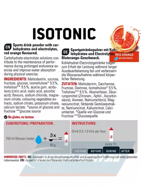  SPONSER ISOTONIC 3 шт 3 x 1000 г, Mix