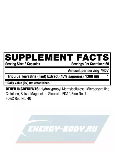  NUTREX Tribulus Black 1300 120 капсул