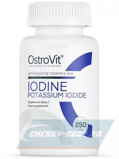 Минералы OstroVit IODINE Potassium Iodine 250 таблеток