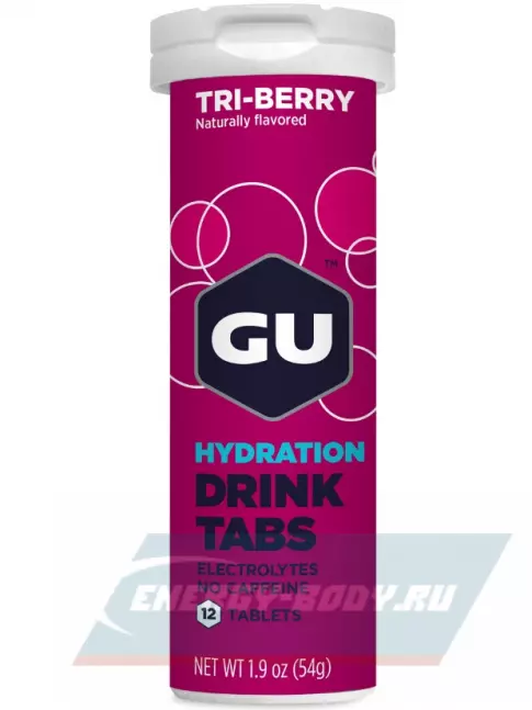  GU ENERGY GU HYDRATION DRINK TABS 2 x 12 таб, Лесные ягоды