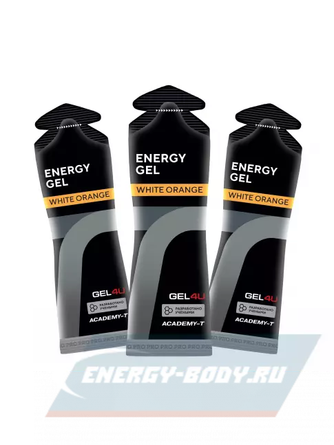 Энергетический гель GEL4U Energy GEL 3 x 60 г, Апельсин