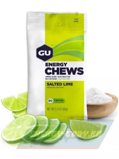 Восстановление GU Energy Labs Мармеладки GU Energy Chews 3 x 60 г, Соленый лайм