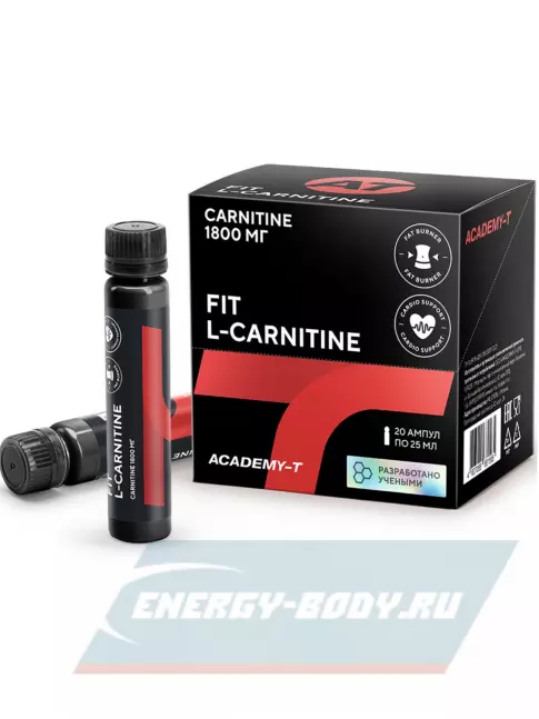 L-Карнитин Академия-Т Fit L-Carnitine 1800 mg 20 ампул, Виноград
