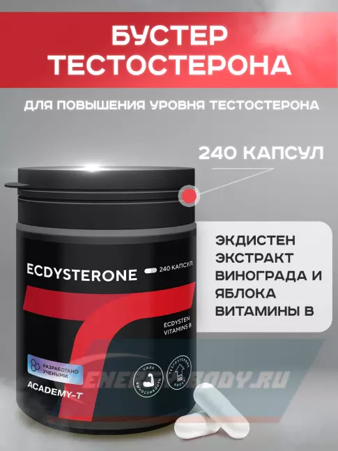 Академия-Т Ecdysterone 240 капсул  Академия-Т Ecdysterone 240 капсул