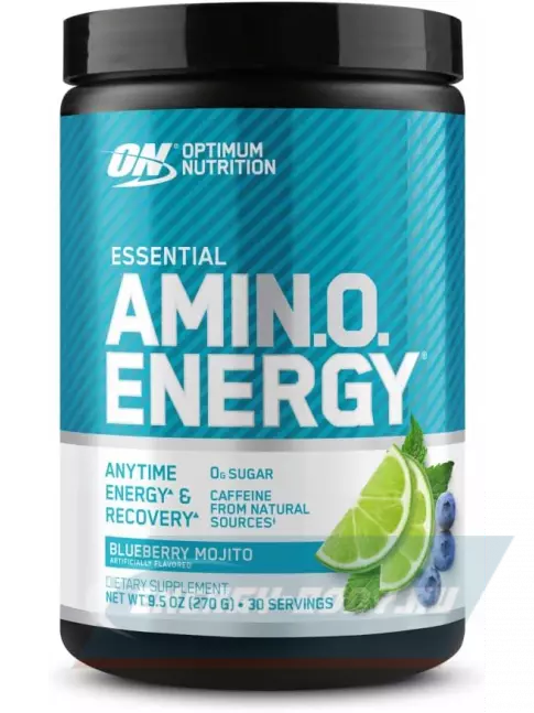 Аминокислотны Optimum Nutrition Essential Amino Energy 270 г, Черничный Мохито