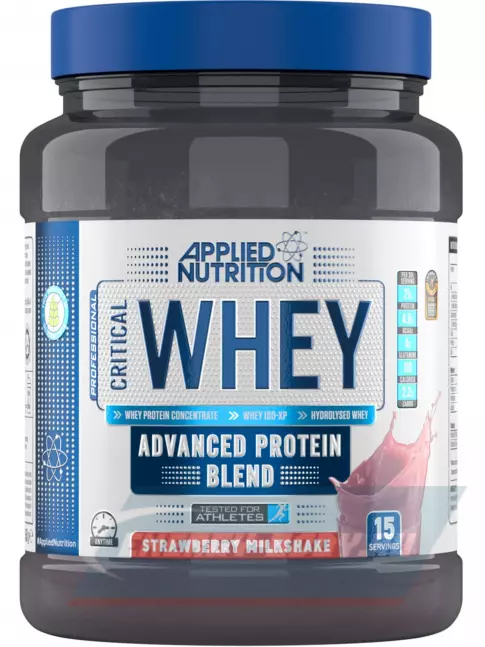  APPLIED NUTRITION CRITICAL Whey 450 г, Клубничный молочный коктейль