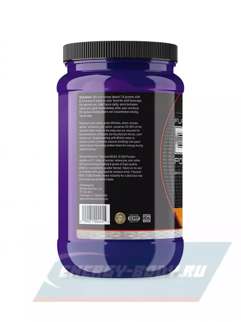 ВСАА Ultimate Nutrition BCAA 12000 Powder 457 г, Апельсин
