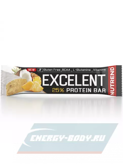 Батончик протеиновый NUTREND Excelent Protein Bar 85 г, Ананас - Кокос