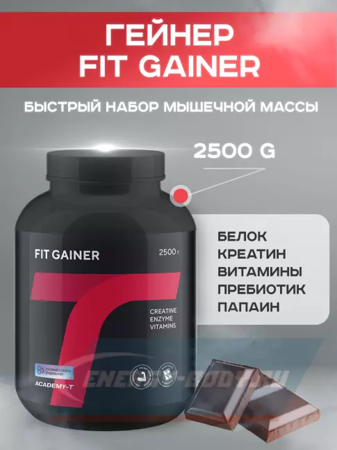 Гейнер Академия-Т Fit Gainer 2500 г, Шоколад