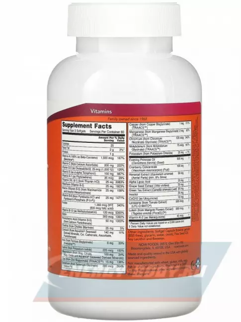  NOW FOODS EVE Women's Multiple Vitamin 180 капсул