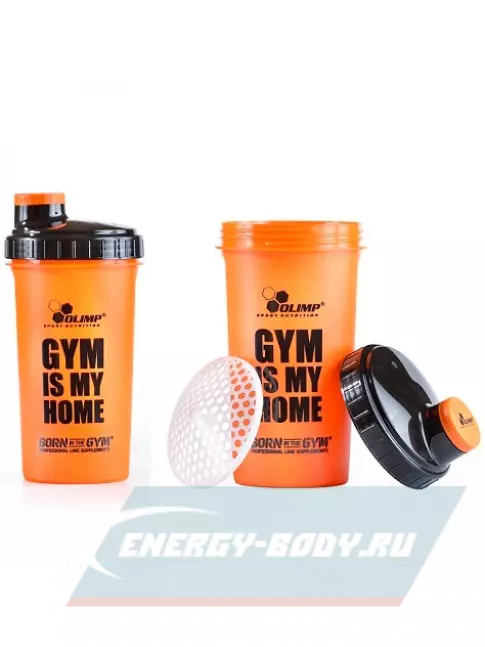  OLIMP Шейкер 700 мл GYM IS MY HOME 700 мл, Оранжевый