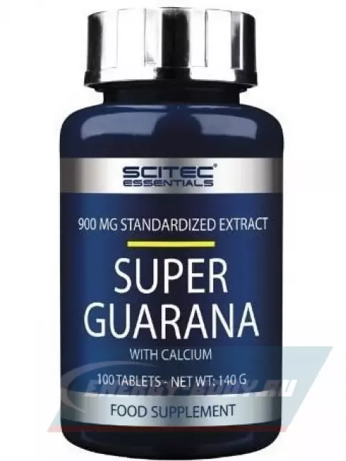 Энергетик Scitec Nutrition Super Guarana 100 таблеток Энергетик Scitec Nutrition Super Guarana 100 таблеток