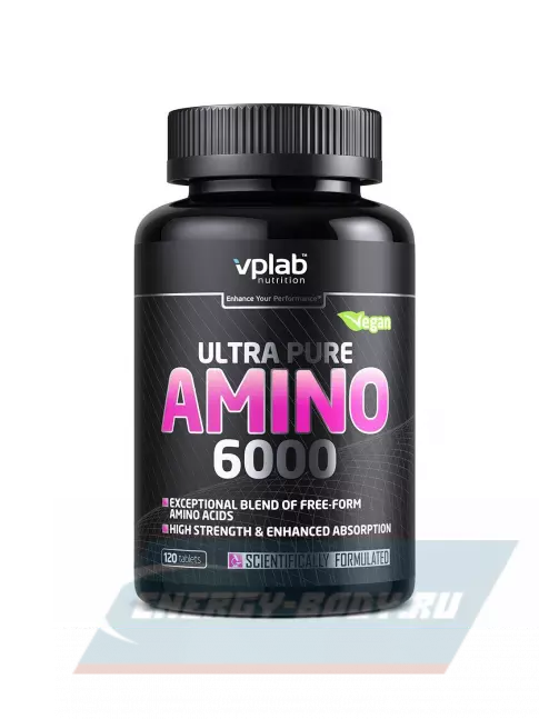 Аминокислотны VP Laboratory Ultra Pure Amino 6000 120 таблеток