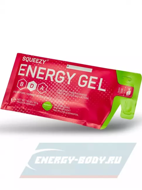 Энергетический гель SQUEEZY ENERGY GEL no caffeine 33 г саше, Соленая карамель