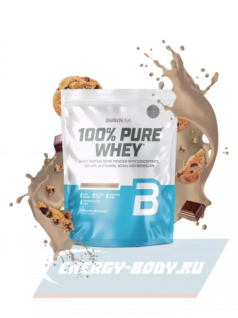  BioTechUSA 100% Pure Whey 1000 г, Печенье-крем