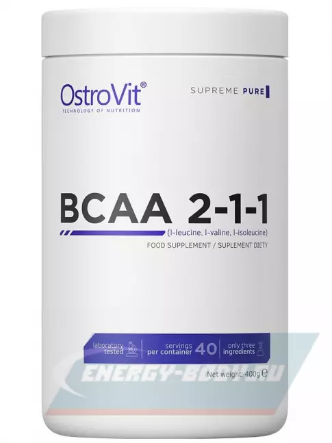 ВСАА OstroVit BCAA 2:1:1 Supreme Pure 400 г, Натуральный