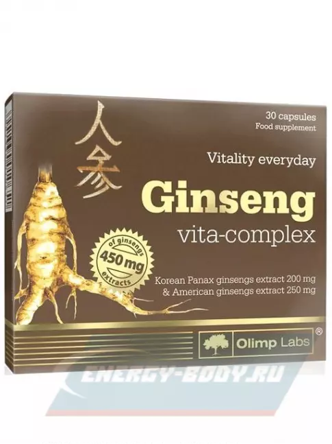  OLIMP Ginseng vita-complex 30 капсул, Нейтральный