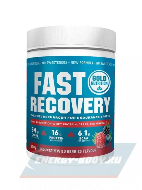 Предтерник GoldNutrition Fast Recovery 600 г, Дикие ягоды