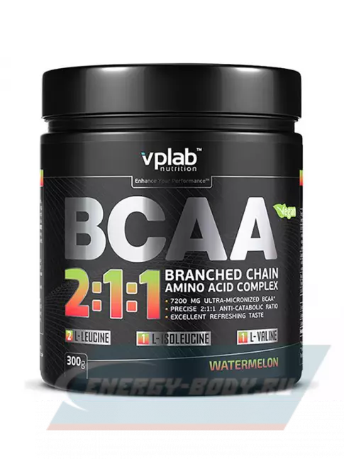 ВСАА VP Laboratory BCAA 2:1:1 300 г, Арбуз