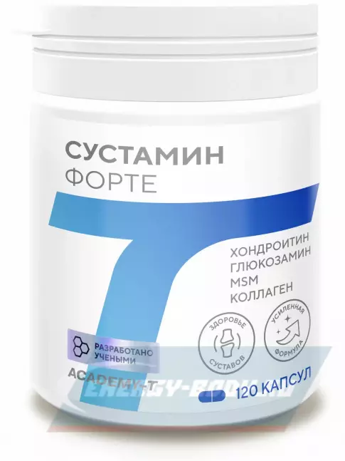 Суставы, связки Академия-Т SUSTAMIN FORTE 120 капсул Суставы, связки Академия-Т SUSTAMIN FORTE 120 капсул