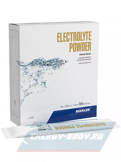  MAXLER Electrolyte Powder 15 х 6,8 г, Натуральный