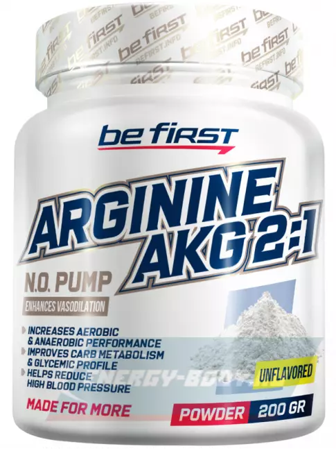Be First Arginine AKG 2:1 (AAKG) powder (аргинин альфа-кетоглутарат) 200 г, Без вкуса Be First Arginine AKG 2:1 (AAKG) powder (аргинин альфа-кетоглутарат) 200 г, Без вкуса
