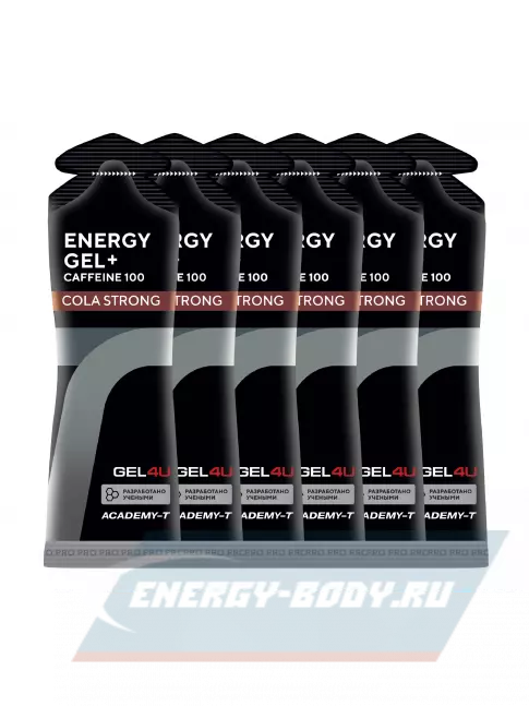 Энергетический гель GEL4U Energy GEL + Caffeine 100 6 x 60 г, Кола