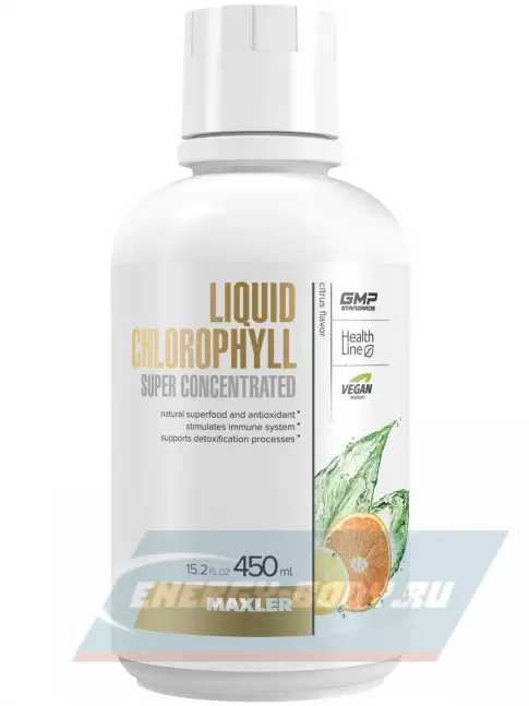  MAXLER Liquid Chlorophyll 450 мл, Цитрус