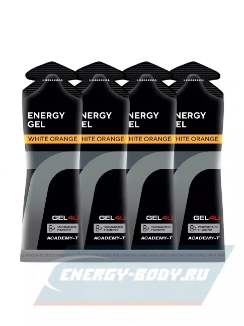 Энергетический гель GEL4U Energy GEL 4 x 60 г, Апельсин