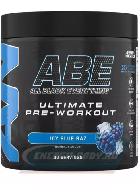 Предтерник APPLIED NUTRITION ABE - PRE-WORKOUT 375 г, Ледяная голубая малина
