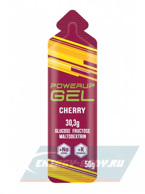 Энергетический гель Powerup GEL +Na +K саше 3 x 50 г, Вишня