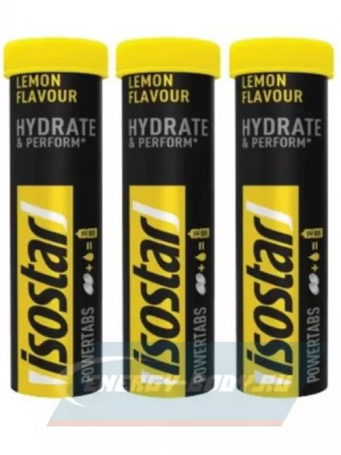 Isostar Изотонический напиток Powertabs 3 банка x 5 порций, Лимон Isostar Изотонический напиток Powertabs 3 банка x 5 порций, Лимон