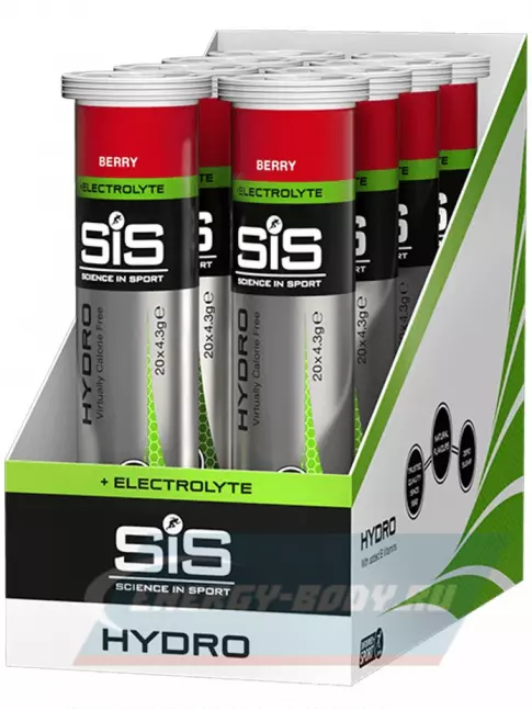  SCIENCE IN SPORT (SiS) GO Hydro Tablet 20s 8 x 20 таблеток, Ягоды