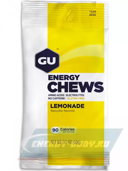 Восстановление GU Energy Labs Мармеладки GU Energy Chews 3 x 60 г, Лимонад